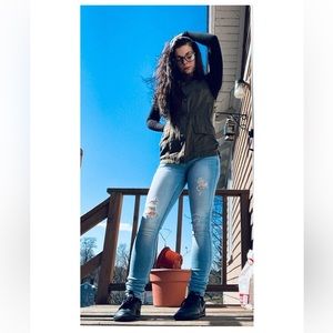 Holister low rise skinny jeans